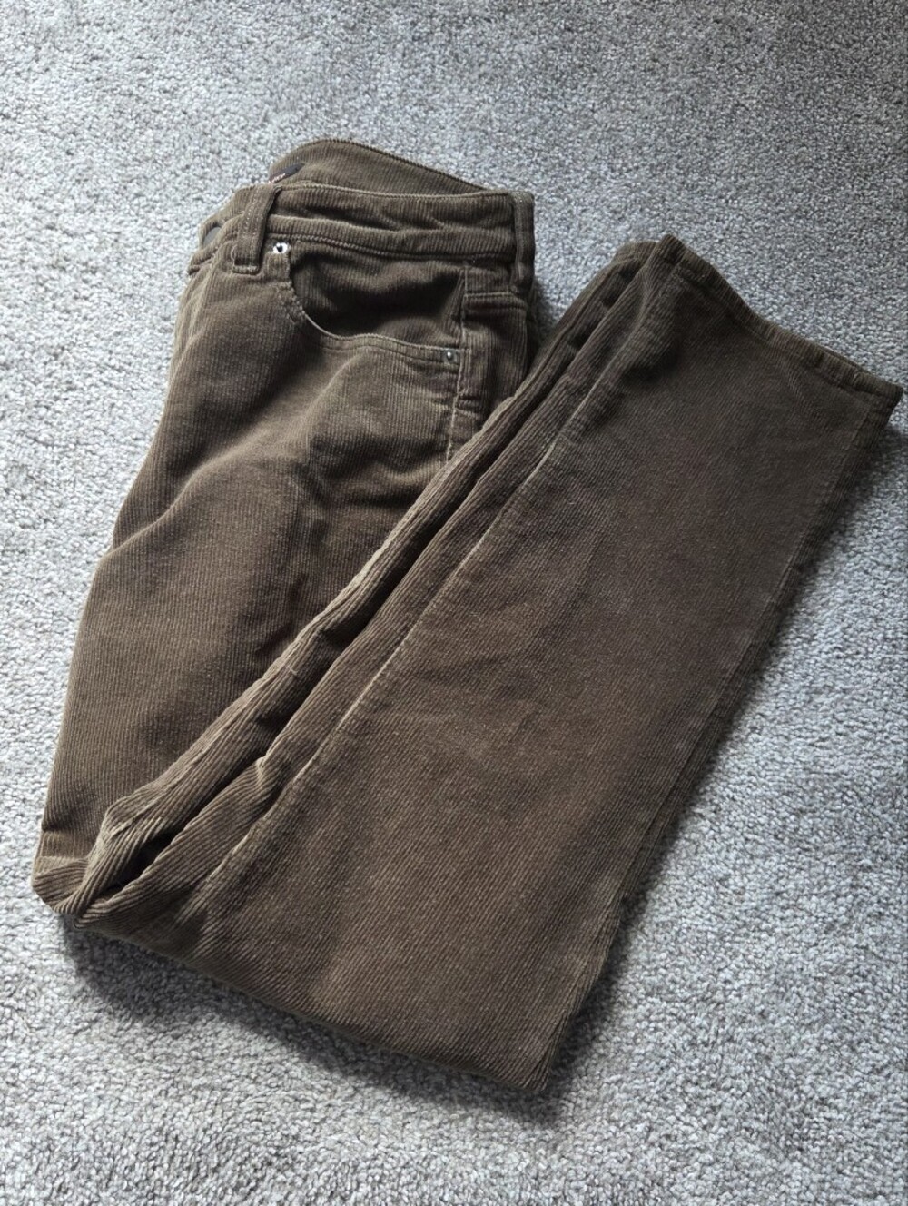 Quince Seaweed Corduroy Straight Leg Pants
